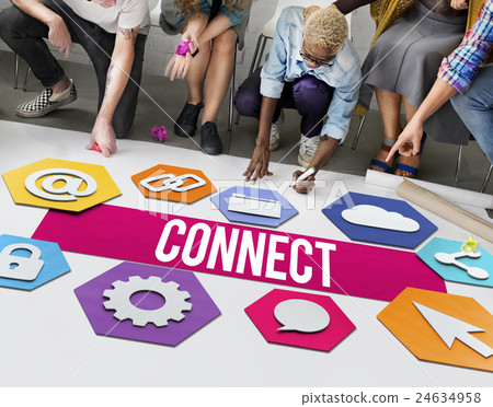 Connect People Network Graphic Concept Connect People Network Graphic Concept 24634958
