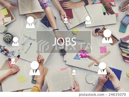 Recruitment Hiring Career job Emplyment Concept 24635070