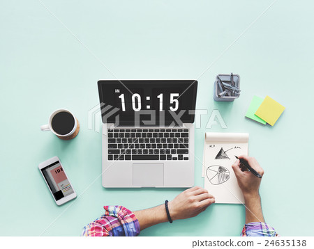 Time And Date Clock Graphic Concept 24635138