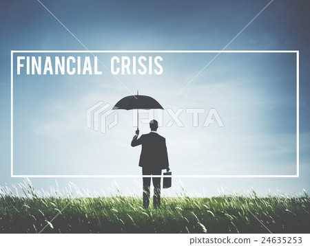 Financial Crisis Debt Depression Failure Concept 24635253