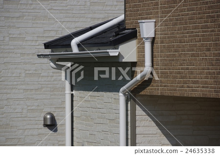 Installation of rain and rain in houses 24635338