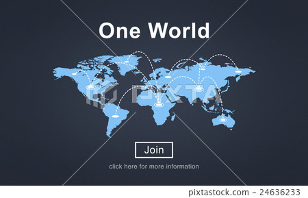 One World Peace Connection Relationship Interconnection Concept 24636233