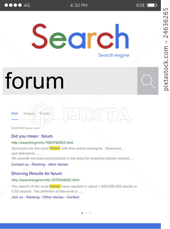 Forum Discussion Communication Information Concept - Stock Illustration ...