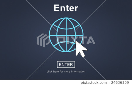Enter Online Join Website Technology Concept Enter Online Join Website Technology Concept 24636309