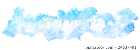 Abstract blue watercolor on white background. Abstract blue watercolor on white background. 24637491