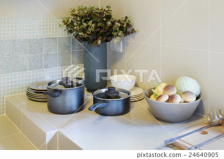 modern pantry with utensil in kitchen modern pantry with utensil in kitchen 24640905