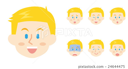 美國商人_面部表情_ 15系列 24644475