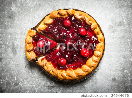 Cherry pie with jam. Cherry pie with jam. 24644676