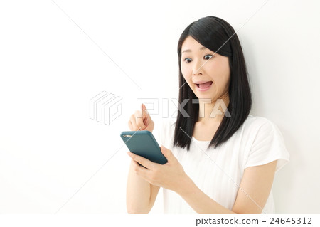 Smartphone · Young lady 24645312