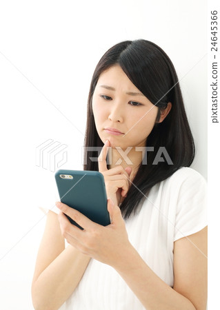 Smartphone · Young lady 24645366