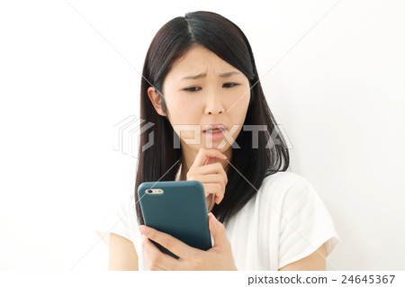 Smartphone · Young lady Smartphone · Young lady 24645367