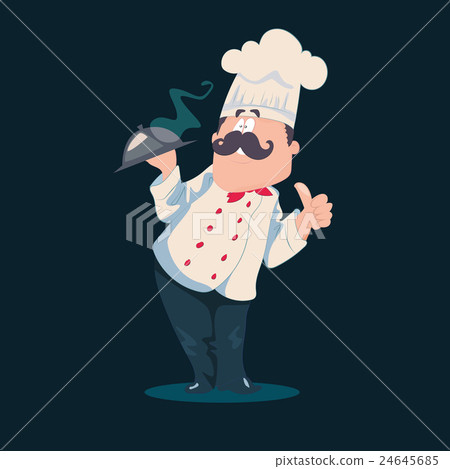 Chef vector cartoon character 24645685