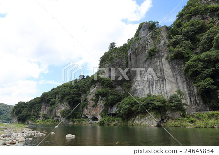 Kyushu Oita prefecture Nakatsu city Honjima Blue blue gates and river high end recommended tourist spot 24645834