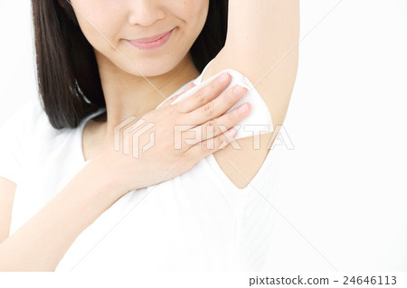 汗擦板·年輕的女士 24646113