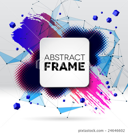 Background with brush stroke, blot, triangular Background with brush stroke, blot, triangular 24646602