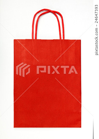 Red shopping bag. Red shopping bag. 24647393