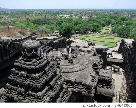 Ellora Kai Rathanatha Horizon of Deccan Plateau viewed from Temple 24648005