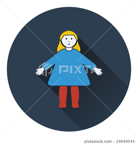Doll toy icon 24649543
