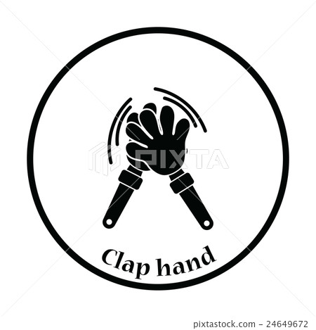 Football fans clap hand toy icon - Stock Illustration [24649672] - PIXTA