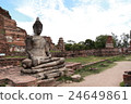 A statue of Ayutthaya Buddha statue of Wat Phra Mahathat 24649861