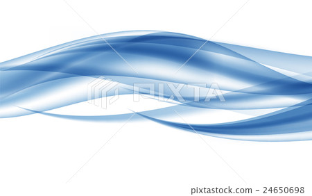 Abstract Blue Wave Set on Transparent Background Abstract Blue Wave Set on Transparent Background 24650698