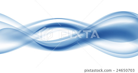 Abstract Blue Wave Set on Transparent Background Abstract Blue Wave Set on Transparent Background 24650703