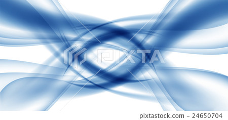 Abstract Blue Wave Set on Transparent  Background 24650704