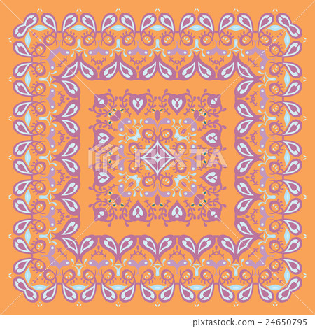 Bandana Pattern. Colorful Illustration. Bandana Pattern. Colorful Illustration. 24650795
