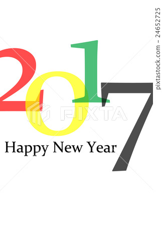 新年卡2017年垂直 新年卡2017年垂直 24652725