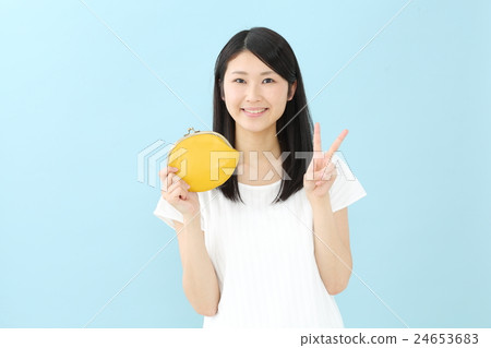 Money · Young lady 24653683