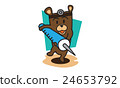 Doctor Bear and injection cartoon vector 24653792