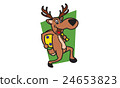 Deer Thieves cartoon vector 24653823