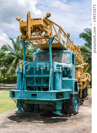 Old drill hole car . 24653873