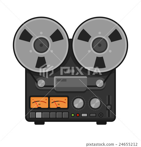 Vintage Analog Stereo Reel Deck Tape Recorder Vintage Analog Stereo Reel Deck Tape Recorder 24655212