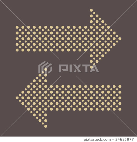 Fine Dotted Arrows - Stock Illustration [24655977] - PIXTA