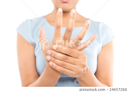 Acute pain in a women wrist 24657268