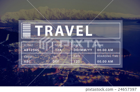 Flight Travel Vacation Holiday Destination Concept Flight Travel Vacation Holiday Destination Concept 24657397