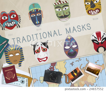 Cultural Traditional Masks Global Concept Cultural Traditional Masks Global Concept 24657552