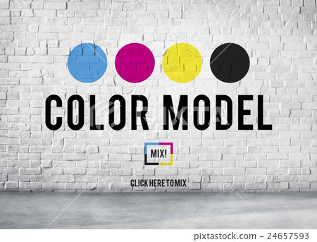 Color Printing Ink Color Model CMYK Concept Color Printing Ink Color Model CMYK Concept 24657593