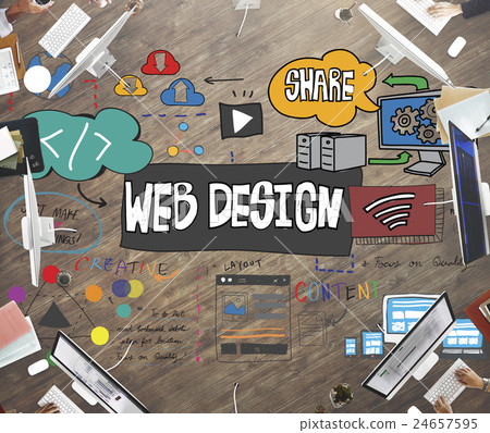 Web Design Blogging Layout Database Information Concept Web Design Blogging Layout Database Information Concept 24657595