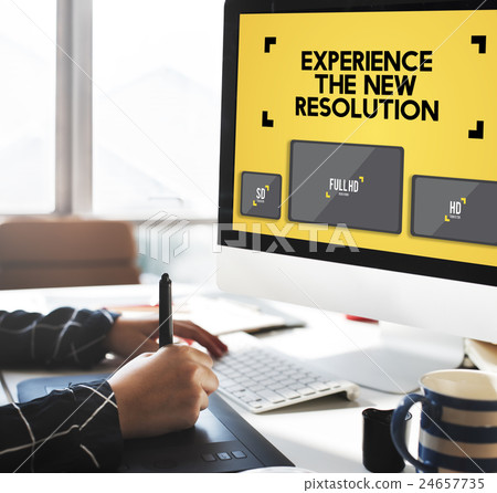 Resolution Digital Screen Ultra Technology Display Concept 24657735
