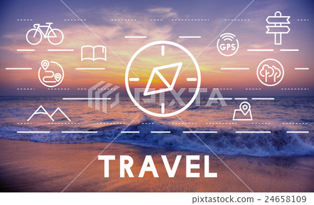 Journey Vacation Holiday Travel Compass Concept 24658109