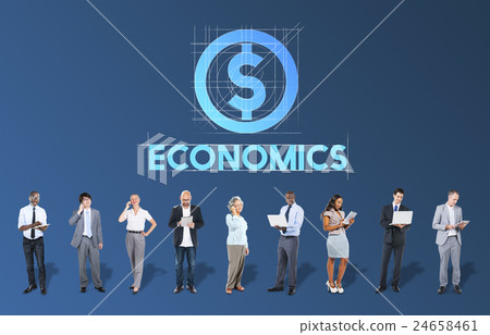 Economics Finance Money Technology Graphic Concept 24658461