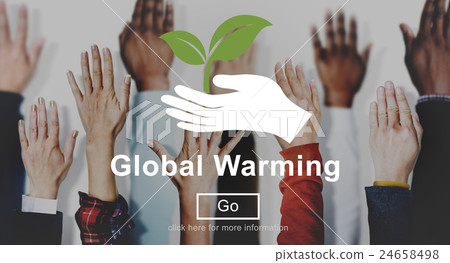 Global Warming Climate Change Environmental Website Concept 24658498