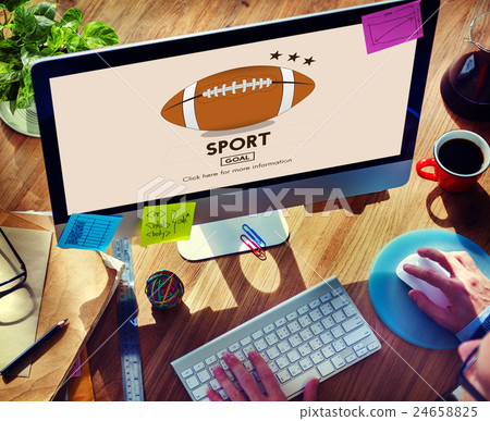 Touchdown Sport American Football Power Speed Strategy Concept Touchdown Sport American Football Power Speed Strategy Concept 24658825