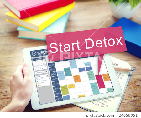 Start Detox Planning Wellness Healthy Concept Start Detox Planning Wellness Healthy Concept 24659051