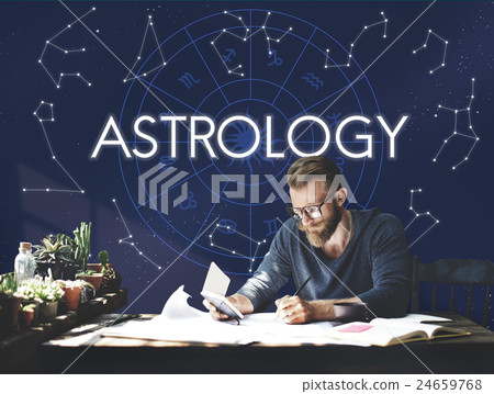 Astrology Comet Constellation Fantasy Galaxy Concept 24659768