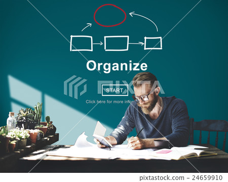Corporate Organization Chart Company Concept 24659910