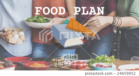 Food Plan Ingredients Menu Preparing Concept Food Plan Ingredients Menu Preparing Concept 24659952