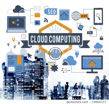 Cloud Computing Connection Networking Concept Cloud Computing Connection Networking Concept 24660157